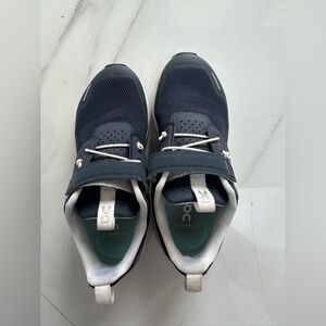 On kids cloud play Running boys Dark Blue Sneakers size 2 midnight / white